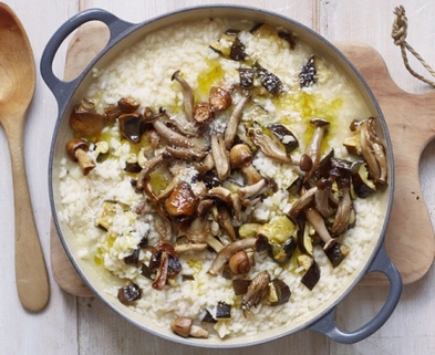 Medium mushroom risotto