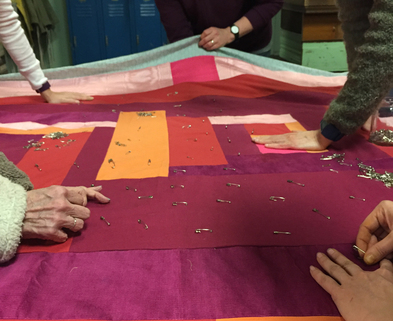 Medium log cabin quilt class