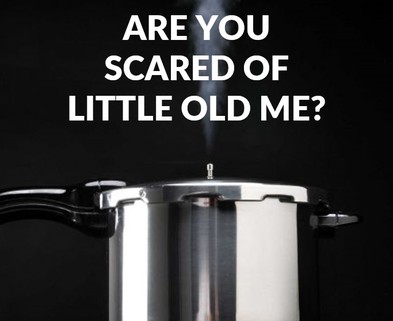Medium scared pressure cooker