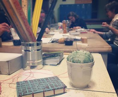 Medium coptic stitch bookbinding