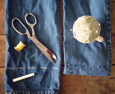 Medium hemming jeans