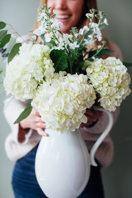 Carousel grocery store flower arranging 