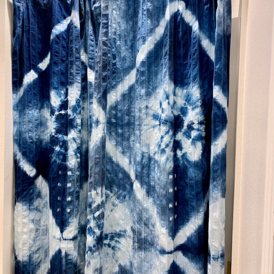 Carousel indigo shibori