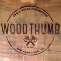 Medium square wood thumb logo